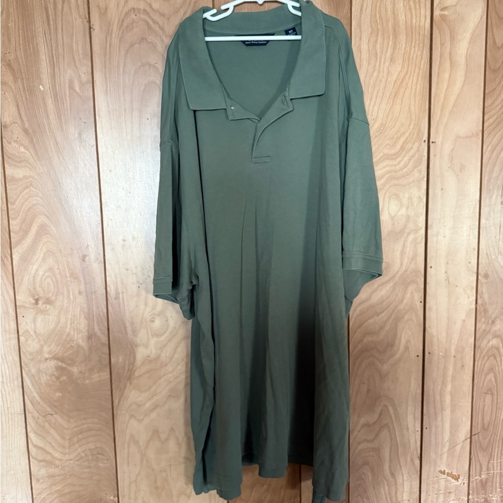 Roundtree & Yorke Olive Green Long Sleeve Dress